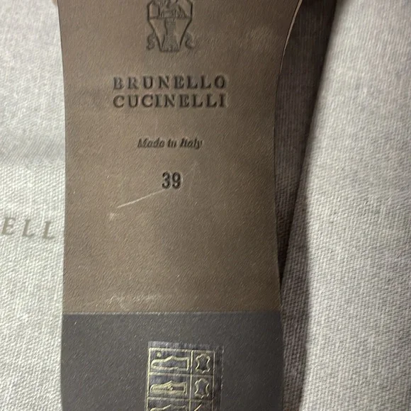NWT Brunello Cucinelli slides sandal mule size 39(8-9US) - Picture 7 of 8